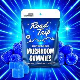 Blue Raspberry gummies - road trip