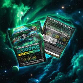 Moocah Megadose Mushroom Gummies – Sour Alien Apple
