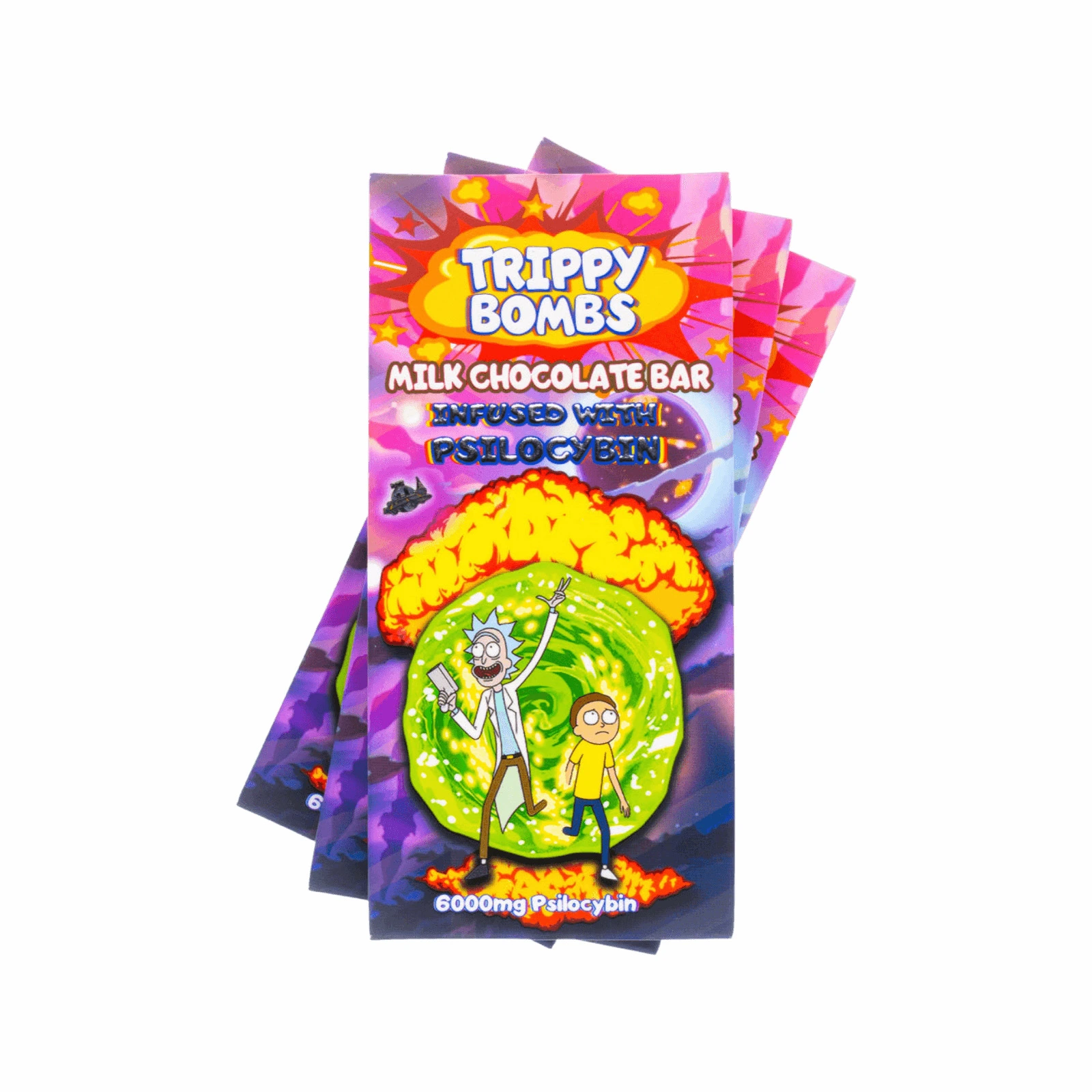 Trippy Bombs – Milk Mushroom Chocolate Bar | 6G