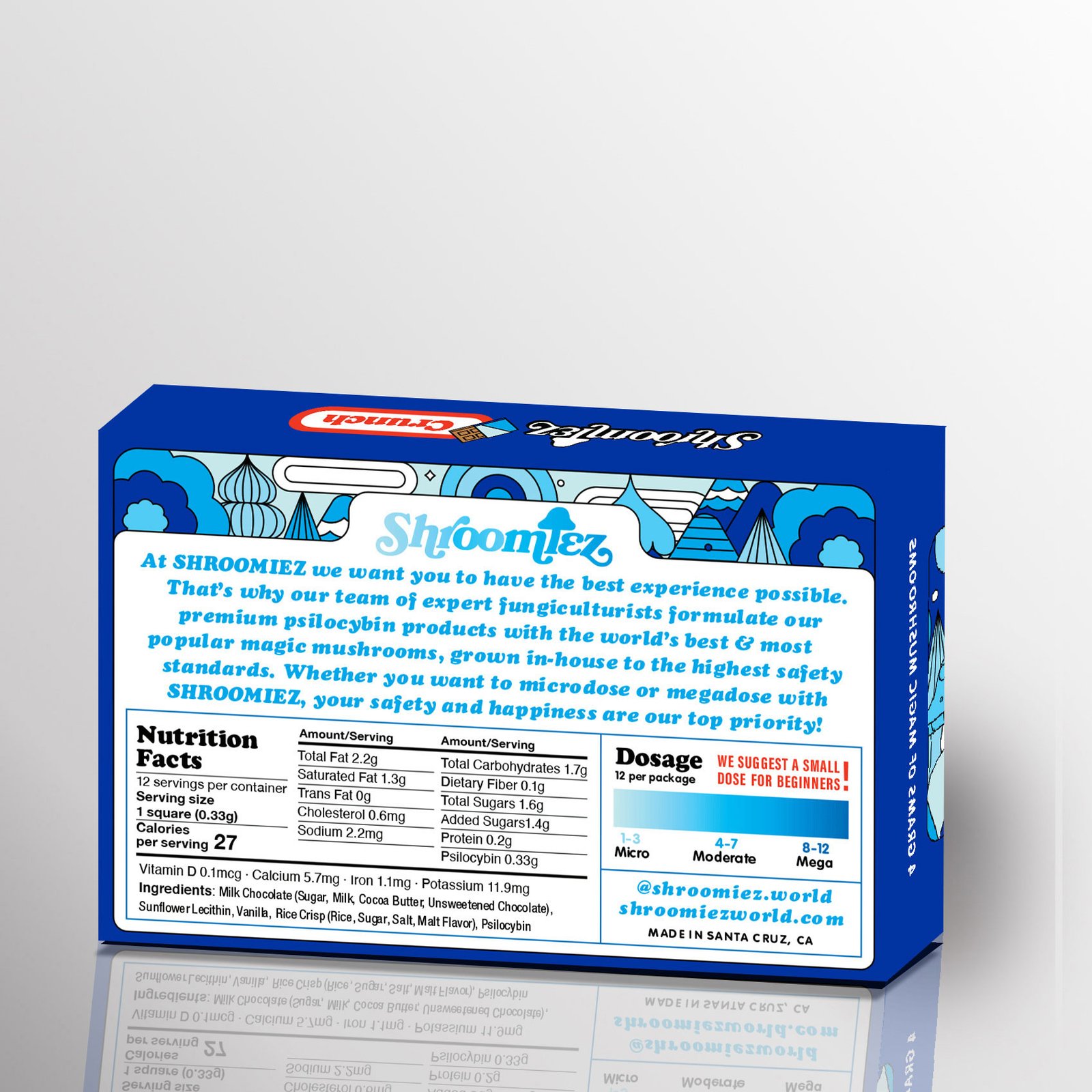 Shroomiez Crunch Milk Chocolate Bar - Image 2