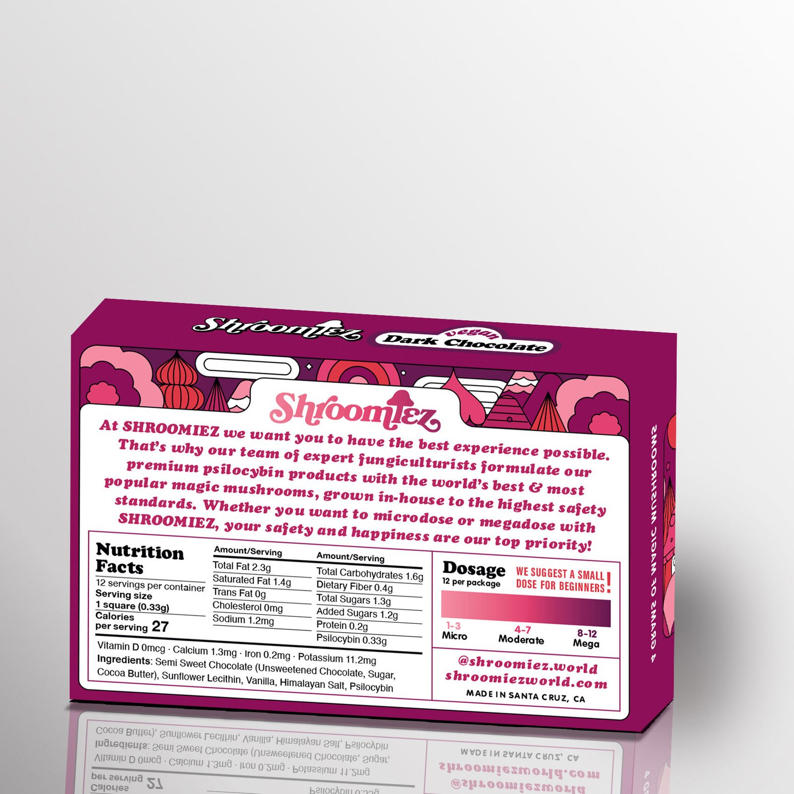Shroomiez Vegan Dark Chocolate Bar - Image 2