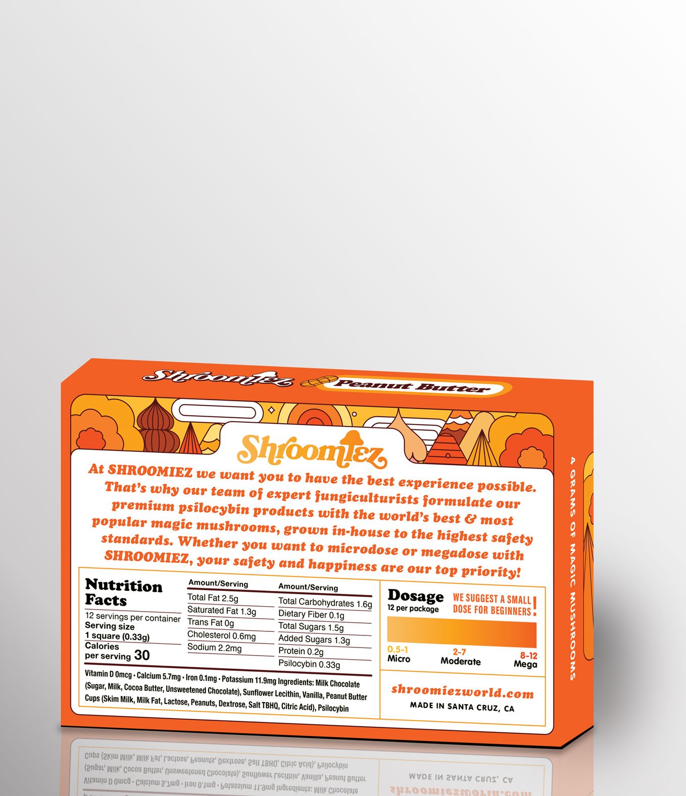Shroomiez Peanut Butter Milk Chocolate Bar - Image 2