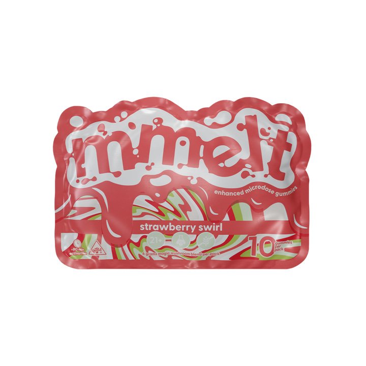 Mmelt Strawberry Swirl Mushroom Gummies – 10 Ct - Image 2